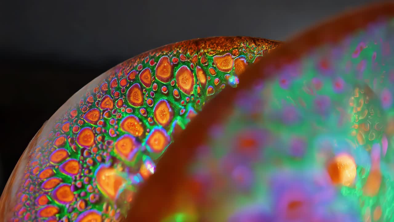 esfera de resina intrincada