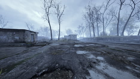 pripyat cityview of exclusion zone near the chernobyl nuclear power plant