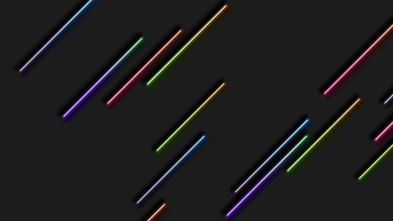 레이저 네온 선으로 레트로 기술 추상 운동 배경