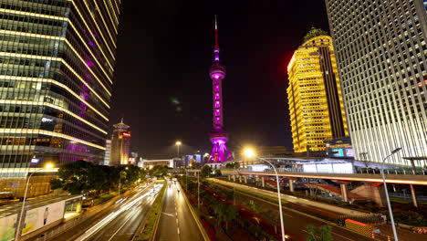 Timelapse of the amazing Shanghai city skyline and skyscrapers