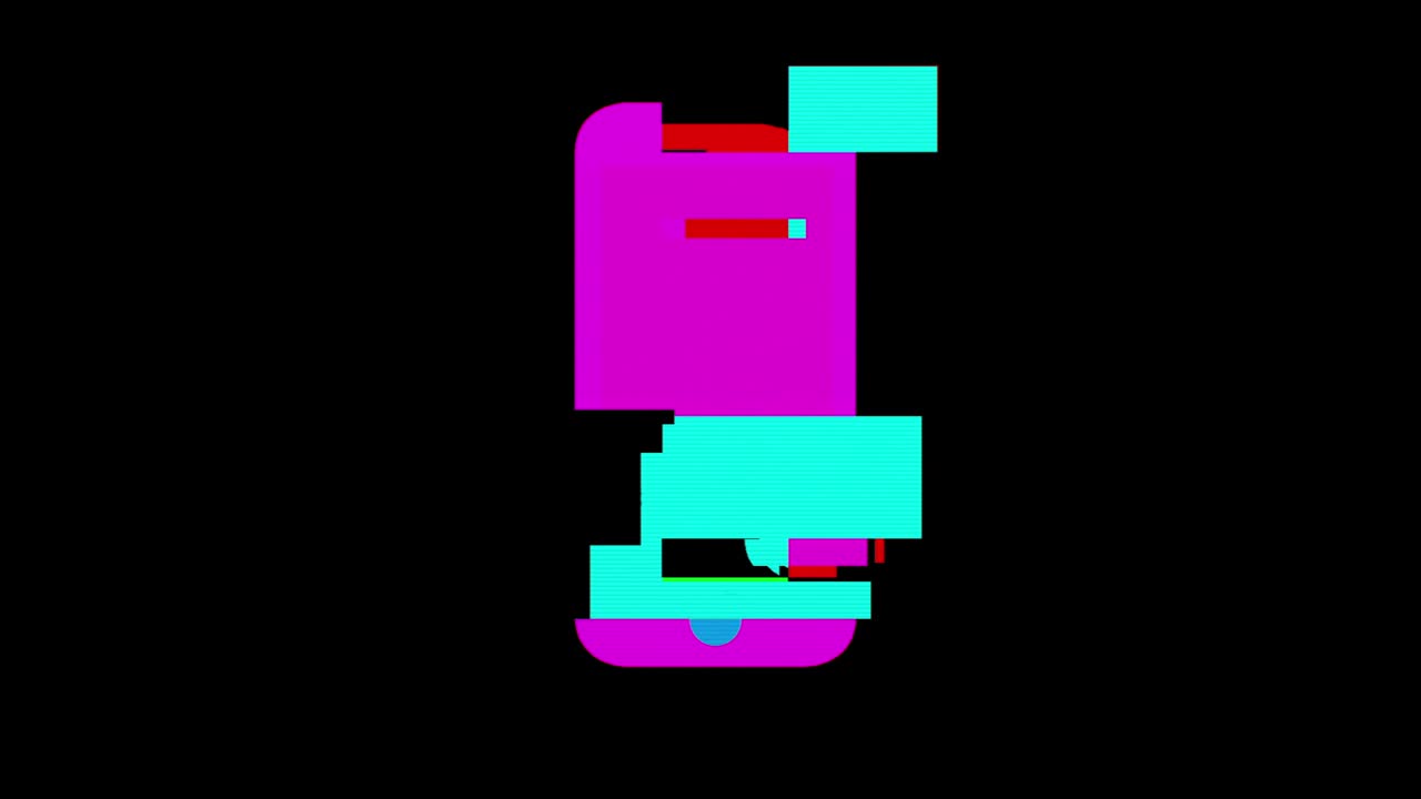 conjunto de píxeles brillantes de diferentes figuras, iconos. viejo video retro vintage