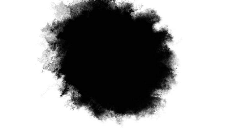 Ink splatter in splashes drops and stains abstract ink splash spreads across the screen ink splatter