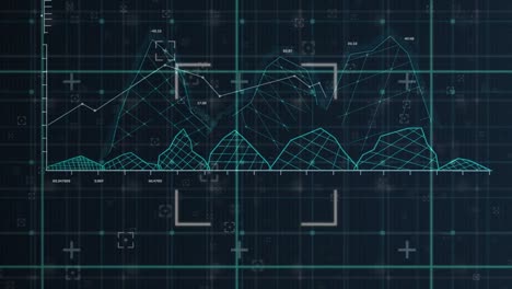 animación del procesamiento de datos científicos sobre un fondo oscuro