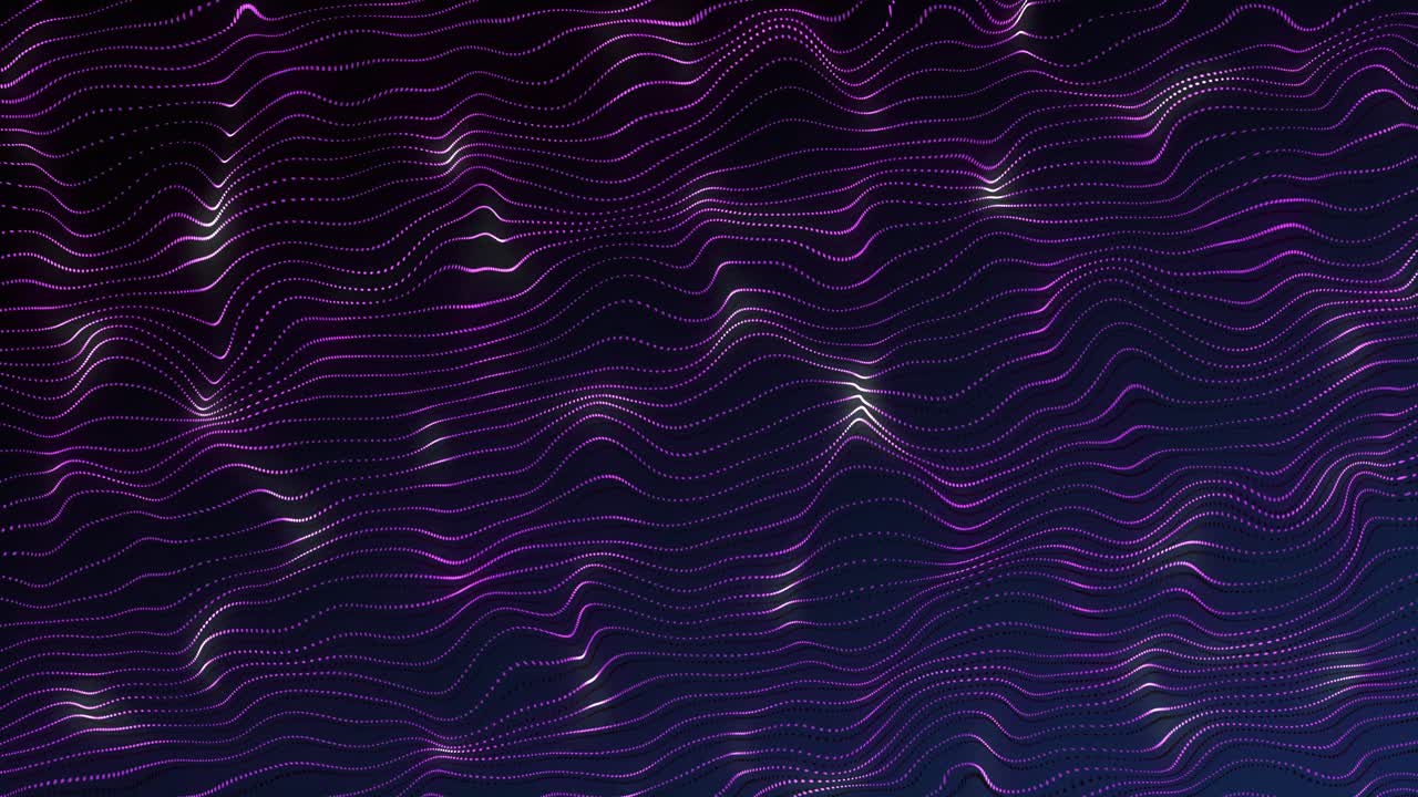 Animation of purple wave pattern on seamless loop