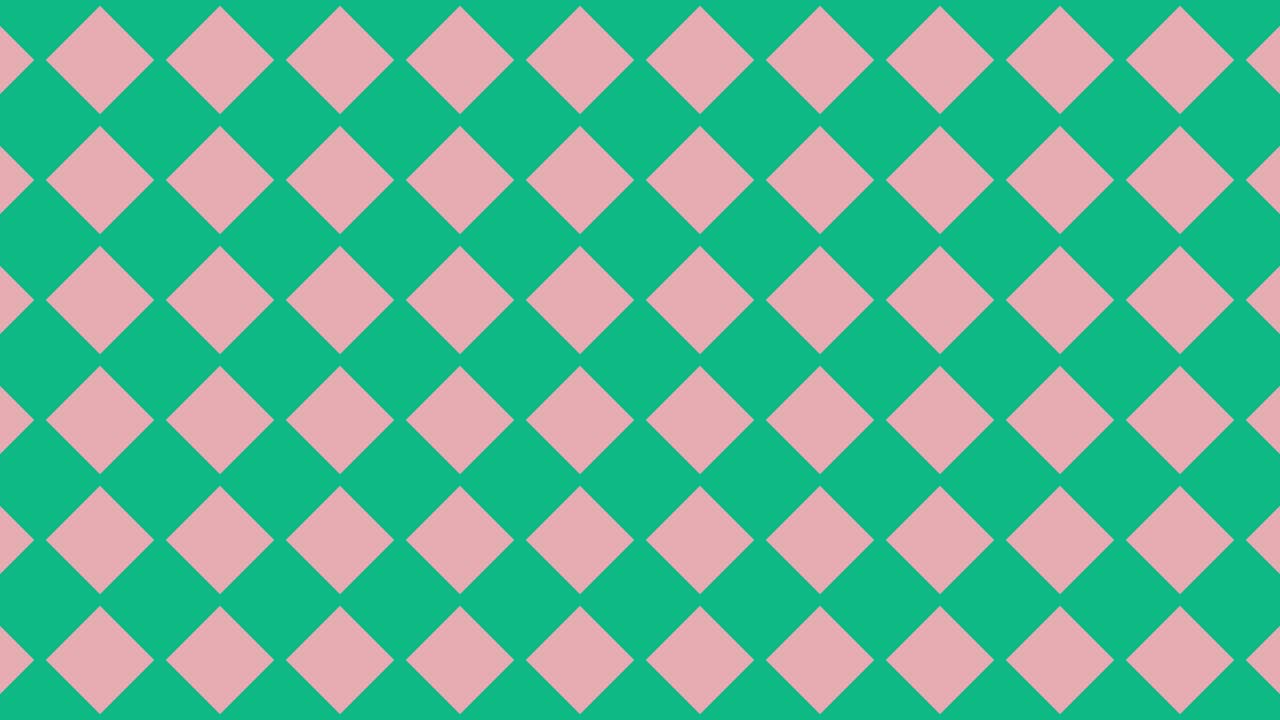 Geometric multicolor pattern with animated tiles. Abstract shapes in minimal dynamic mosaic. Motion graphic background in a flat design