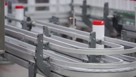 automated packaging line in a factory