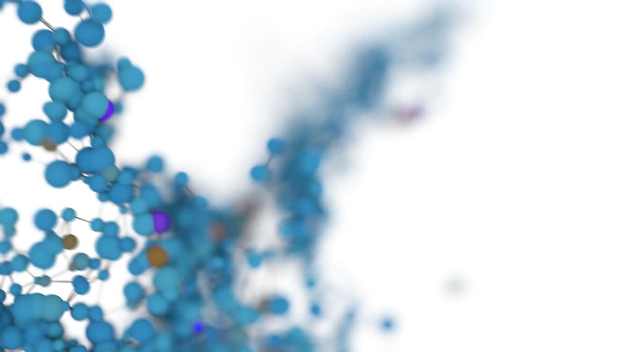 4k 추상 분자 네트워크 연결