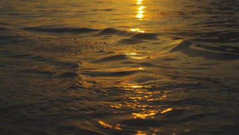 golden sunset reflections on water