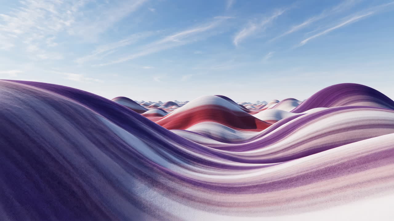 Abstract wavy landscape