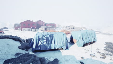 view of the important antarctic station