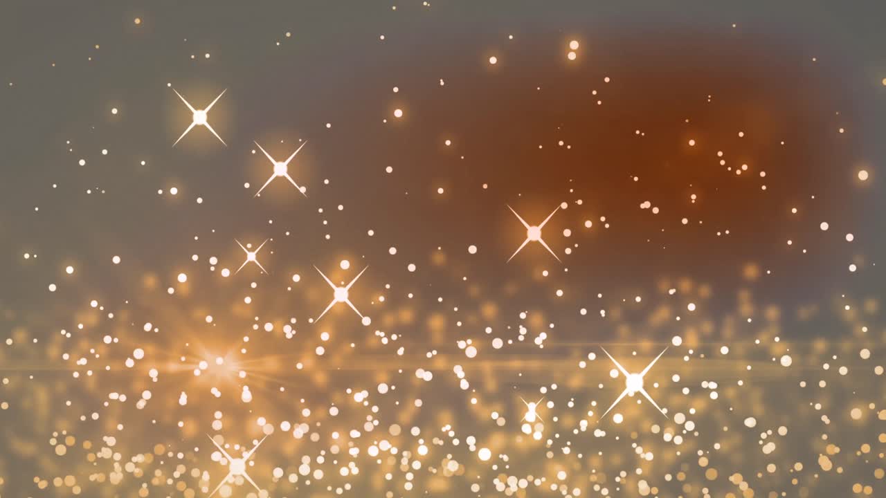 animación de puntos de luz sobre un fondo gris