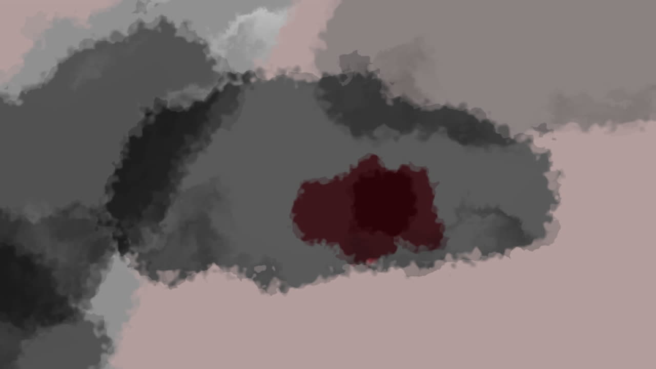 회색 종이 에 퍼지는 수채화