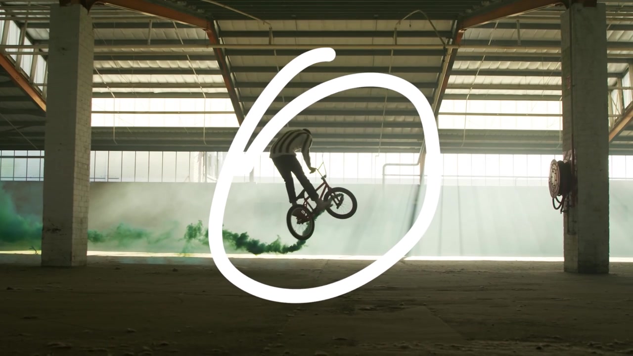 Action Sports Montage with Animated Hand-Drawn Graphics