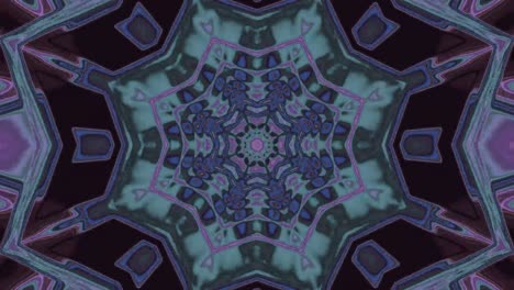 an endless visual display features intricate geometric shapes and patterns in warm hues, creating a captivating, hypnotic effect that draws the viewer into its rhythmic motions