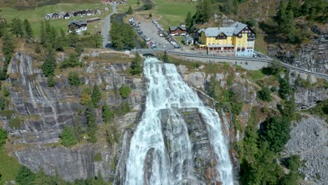 Impressive-Cascata-del-Toce-falls-dropping-down-sheer-cliff-face