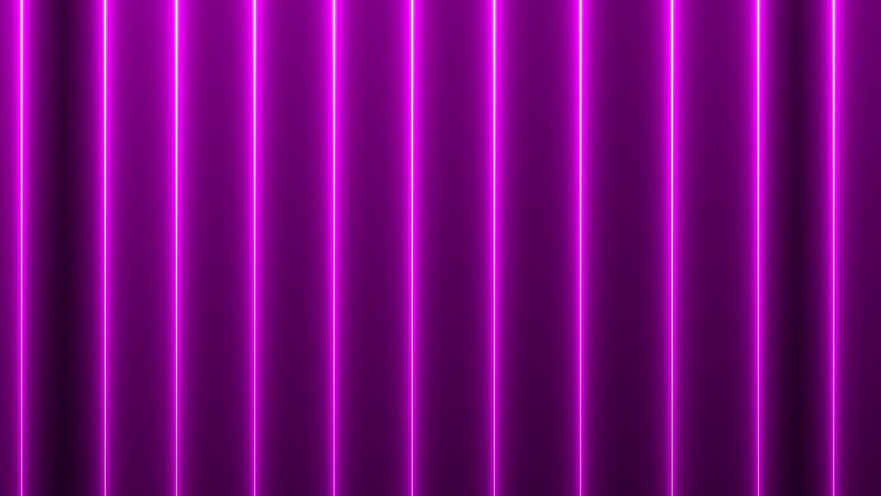 luces de neón brillantes futuristas de moda de color púrpura brillante sin costura línea de luz de neón tecnología de fondo de movimiento.