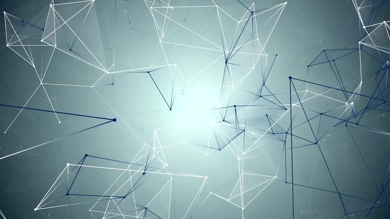 fondo geométrico azul abstracto con líneas y puntos