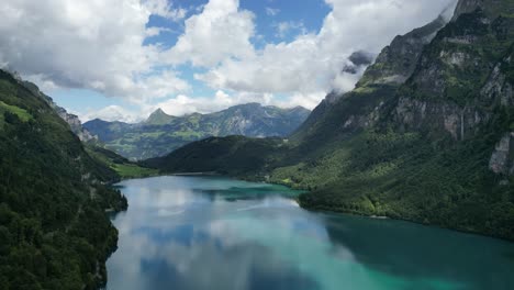 natural beauty of travel destination switzerland shot by drone