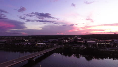 Bridge-on-the-Mississippi-River-at-golden-hour