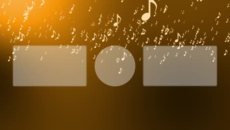 musical note particle gradation end card ending screen motion graphics