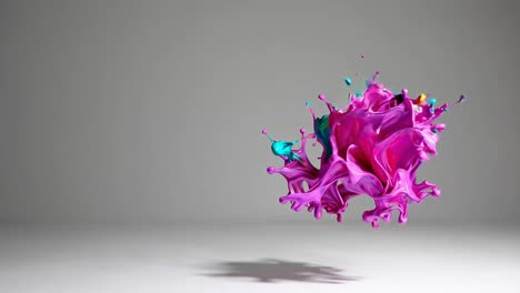 colorful paint splash