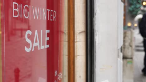 big winter sale sign