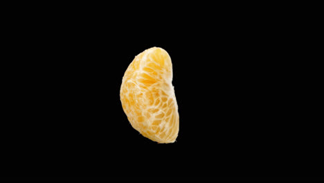 realistic tangerine or clementine or orange fruit rotating with alpha channel, video in 4k