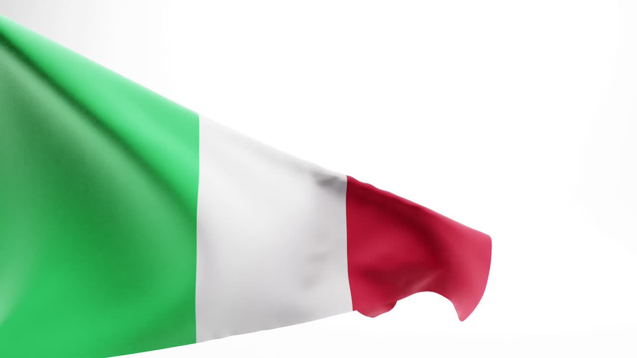 Bandiera dell'Italia, sfondo; render 3D