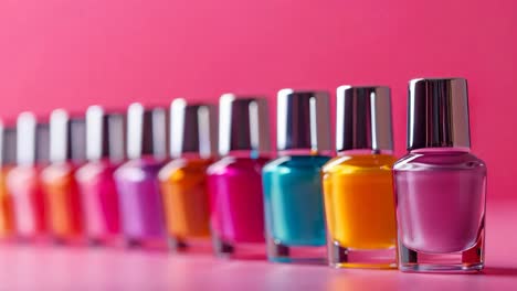 colorful nail polish collection