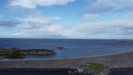 cars driving over the famous atlantic road in norway-1