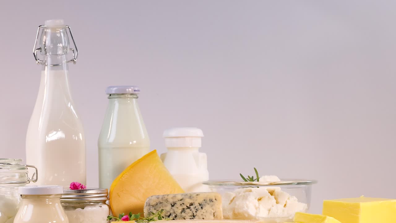 selección de productos lácteos