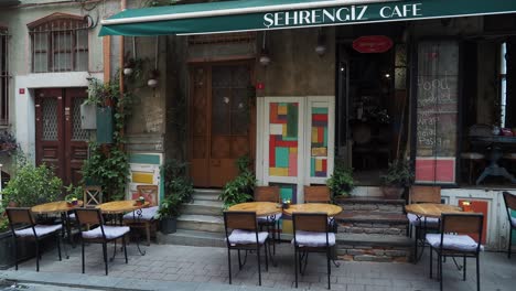 charming street cafe in istanbul