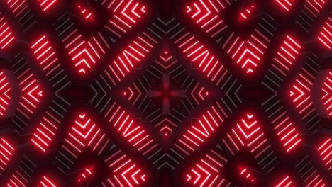 abstract red neon geometric pattern