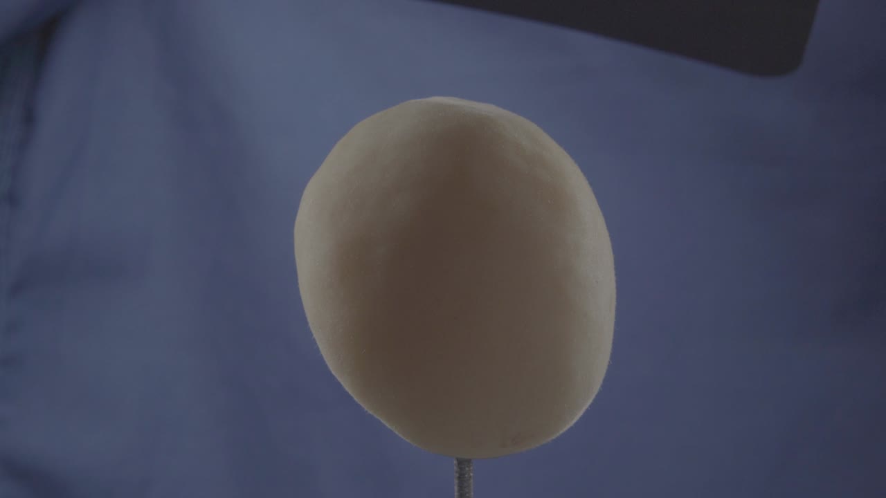 albaricoque girando con bucle en pantalla azul para la llave de croma