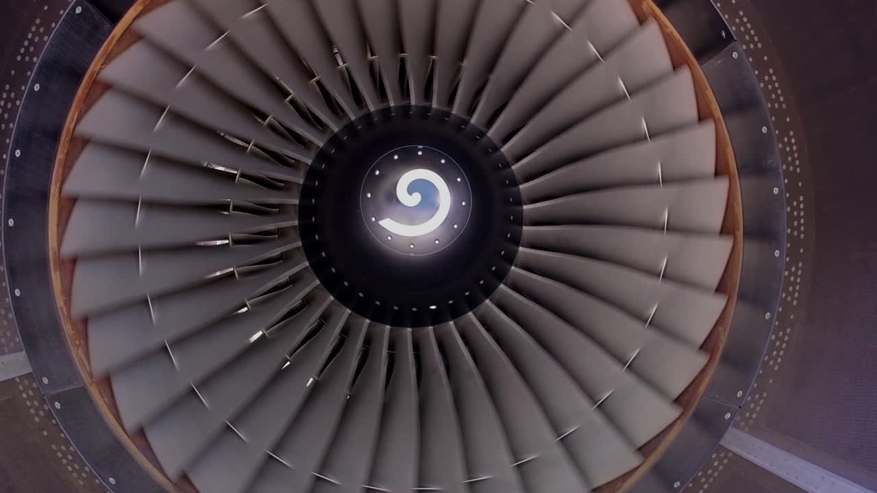 Aircraft spinning power engine aviation airplane macro