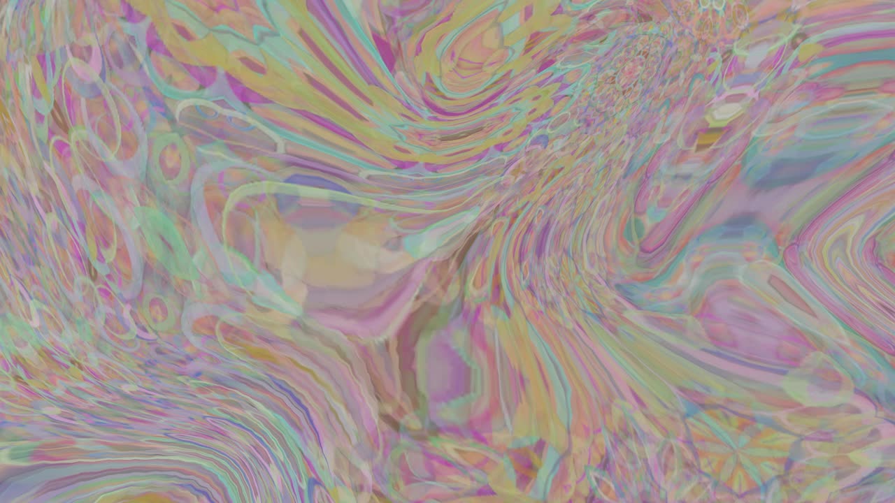 추상적이고 다채롭고 부드러운 무한 운동 또는 원활한 루프.