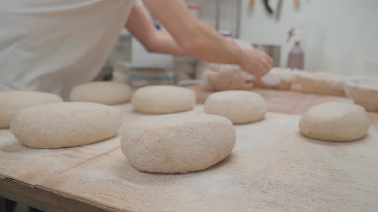 Bread production in bakery