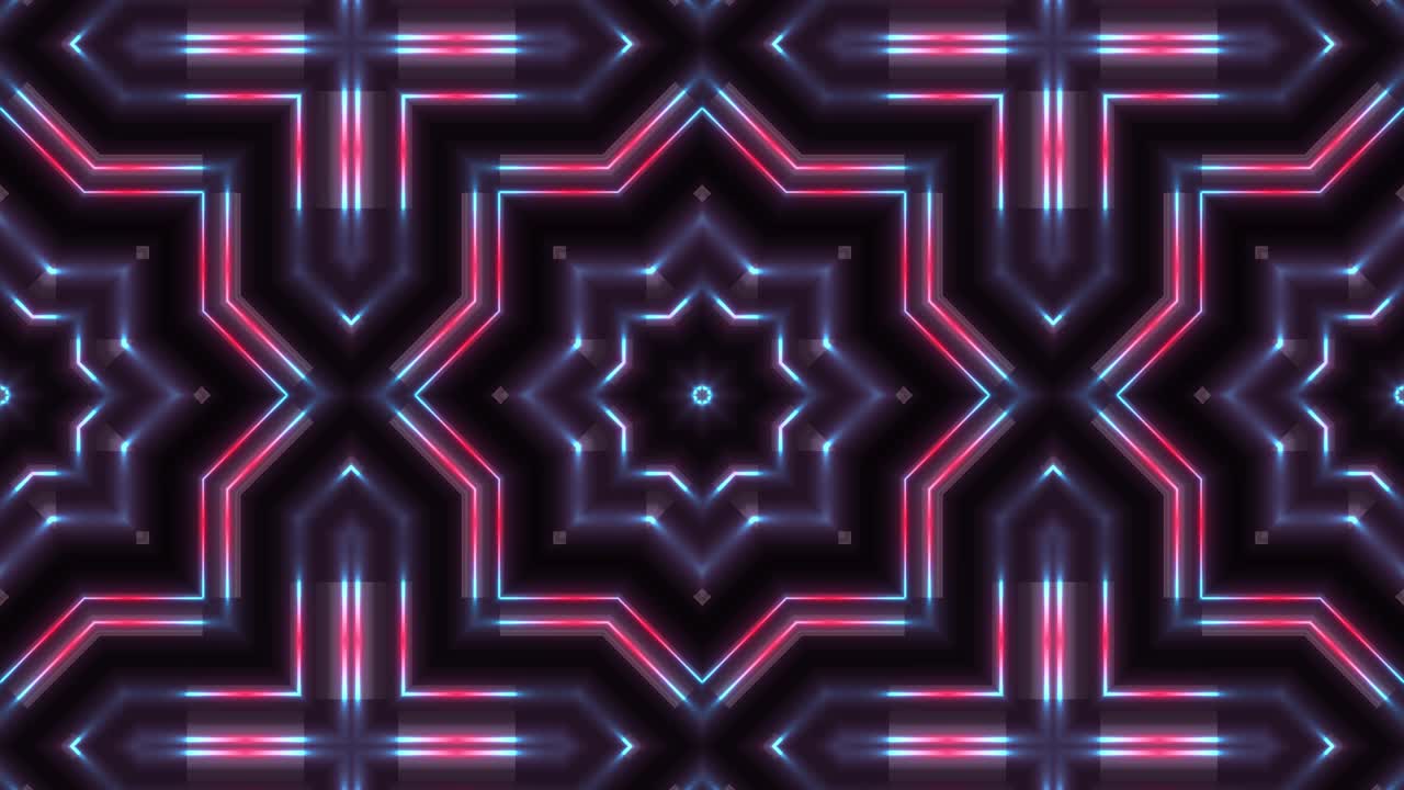 Neon Geometric Pattern