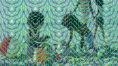 colorful background with abstract geometric pattern, showcasing various shapes and textures