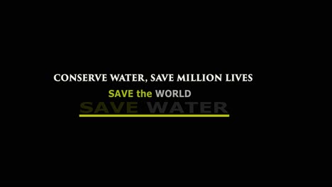 Campaña-De-Activismo-Por-El-Agua--Conservación-Del-Agua--Mensaje-Contra-La-Contaminación--Día-Mundial-Del-Agua,-Campaña-De-Ahorro-De-Calidad-Del-Agua-Y-Concepto-De-Protección-Ambiental