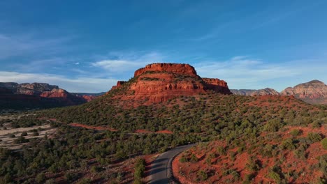 vegetation around stunning red rock cliff in sedona, arizona at daytime