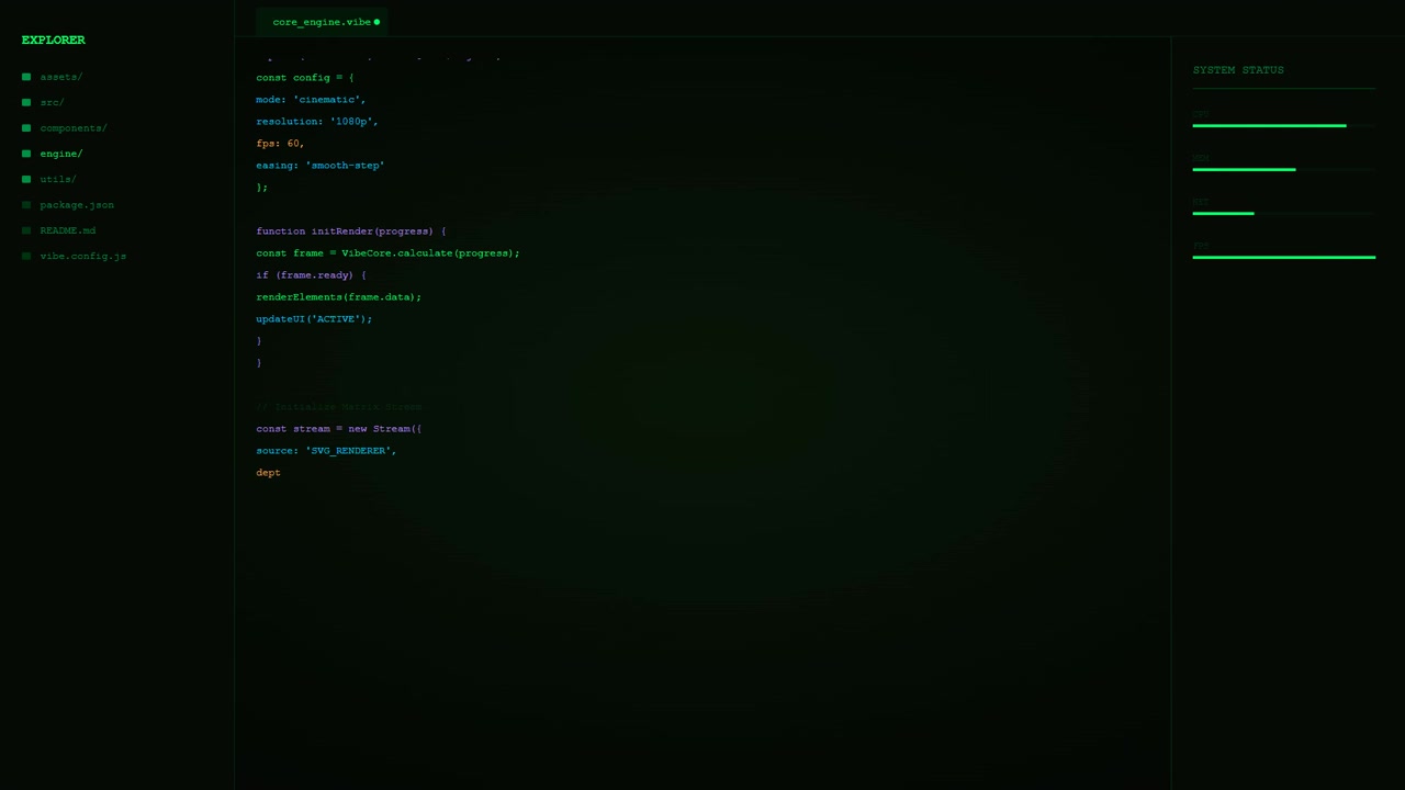 Software Developer Writing Code in a Dark Code Editor