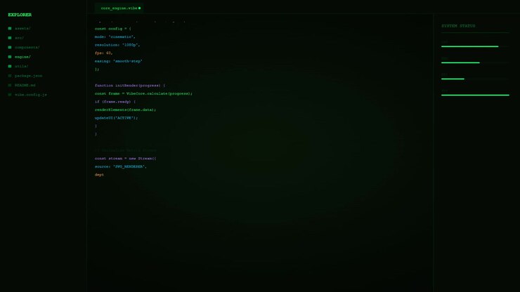 Software Developer Writing Code in a Dark Code Editor