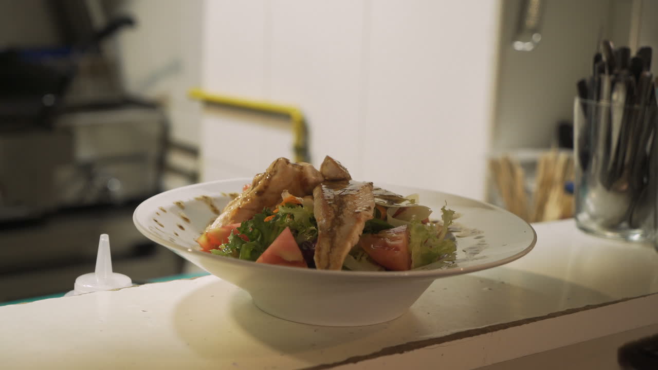 Cooking stir fry in a wok