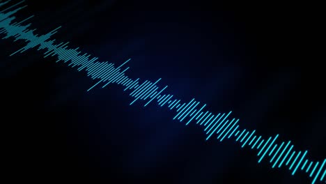 4k abstract audio wavefrom music waves oscillation loop animation.