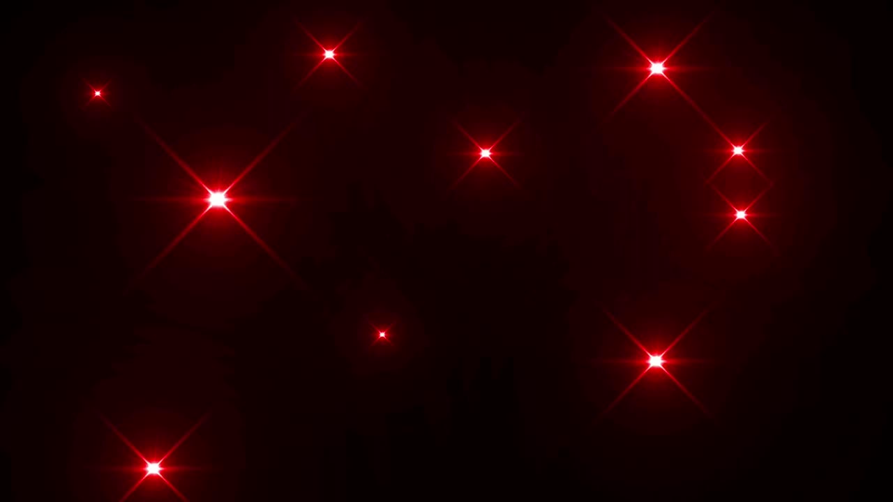 luz de destello realista sobre un fondo negro.