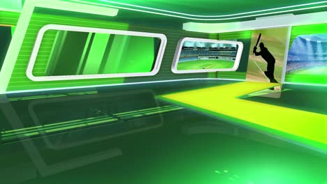 3d virtual sports studio set background