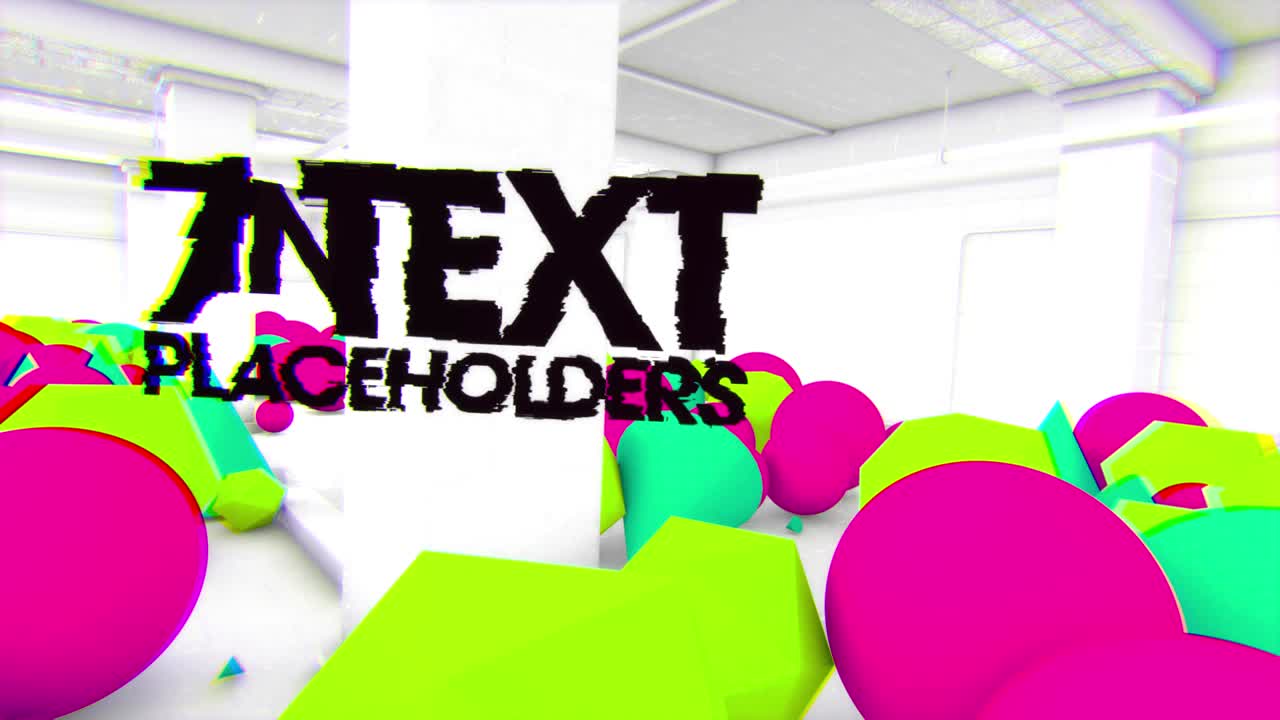 Abstract Parking Intro er en After Effects-skabelon af en genereret 3D-lagerhustitelscene