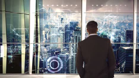 businessman-in-office-with-futuristic-city-background