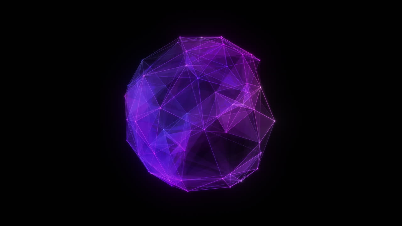 forma de polígono brillante abstracta